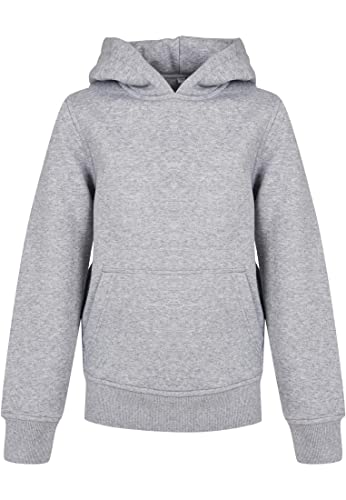 Build Your Brand Unisex Kinder Organic Basic Kids Hoody Kapuzenpullover, heathergrey, 110-116 von Build Your Brand