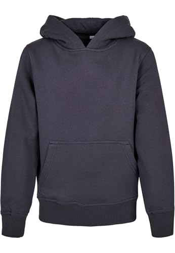 Build Your Brand Unisex Kinder Organic Basic Kids Hoody Kapuzenpullover, Navy, 158-164 von Build Your Brand
