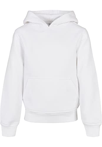 Build Your Brand Unisex Kinder Organic Basic Kids Hoody Kapuzenpullover, white, 110-116 von Build Your Brand