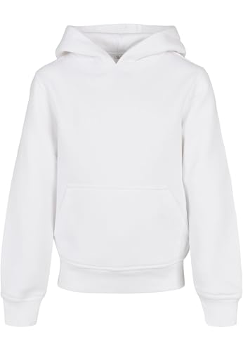 Build Your Brand Unisex Kinder Organic Basic Kids Hoody Kapuzenpullover, White, 158-164 von Build Your Brand