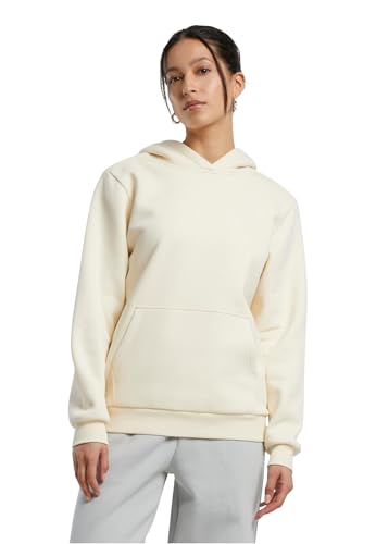 Build Your Brand Women's BY289-Ladies Fluffy Hoody Hooded Sweatshirt, Whitesand, 4XL von Build Your Brand