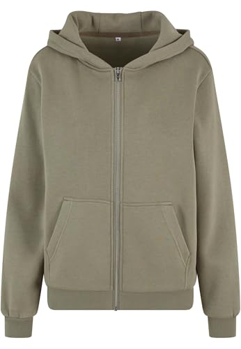 Build Your Brand Women's BY290-Ladies Fluffy Zip Hoody Hooded Sweatshirt, Paleolive, XS Build Your Brand Women's BY290-Ladies Fluffy Zip Hoody Hooded Sweatshirt, Paleolive, XS von Build Your Brand