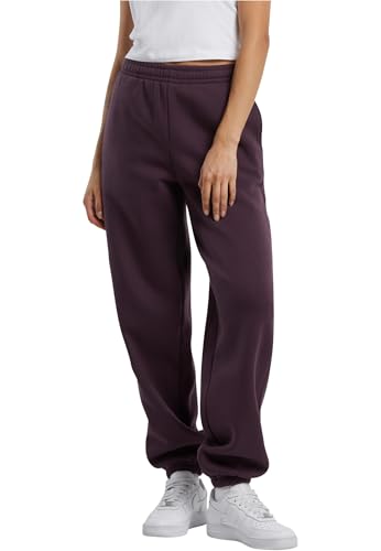 Build Your Brand Women's BY291-Ladies Fluffy Sweatpants, Plumpurple, L von Build Your Brand