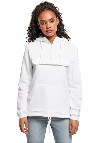 Build Your Brand Damen Ladies Pull Over Hoody Sweatshirt, Weiß, 5XL EU von Build Your Brand