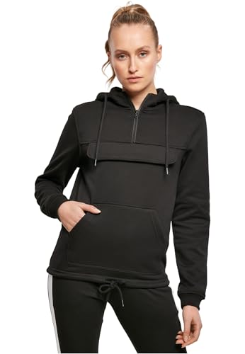 Build Your Brand Ladies Sweat Pull Over Hoody, Black, M von Build Your Brand