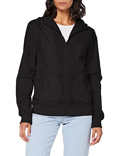 Build Your Brand Damen dames windrunner Windbreaker, Black/Black, M EU von Build Your Brand