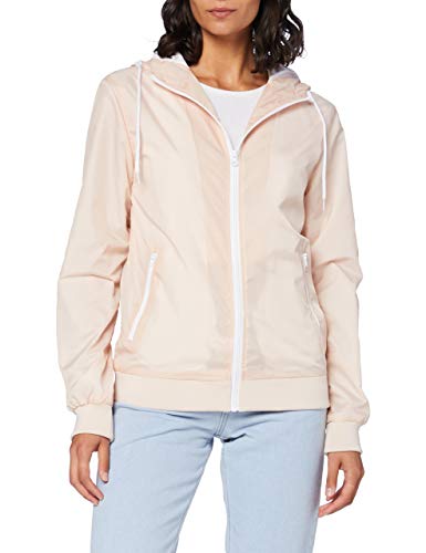 Build Your Brand Womens BY130-Ladies Windrunner Windbreaker, lightpink/White, L von Build Your Brand