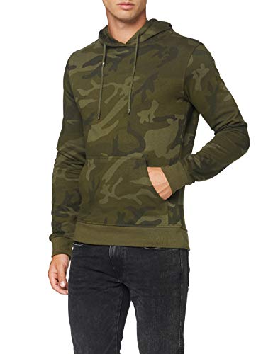 Build Your Brand mens Camo Hoody Hooded Sweatshirt, olive camo, 4XL von Build Your Brand