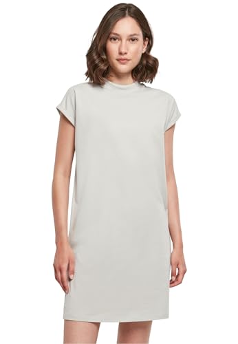 Build Your Brand Damen Kleid Ladies Turtle Extended Shoulder Dress lightasphalt XXL von Build Your Brand