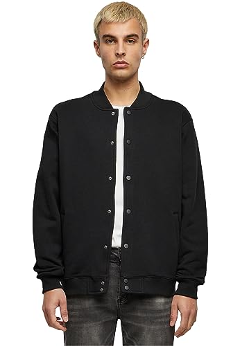 Build Your Brand Herren BY242-Heavy Tonal College Jacket Jacke, Black, M von Build Your Brand