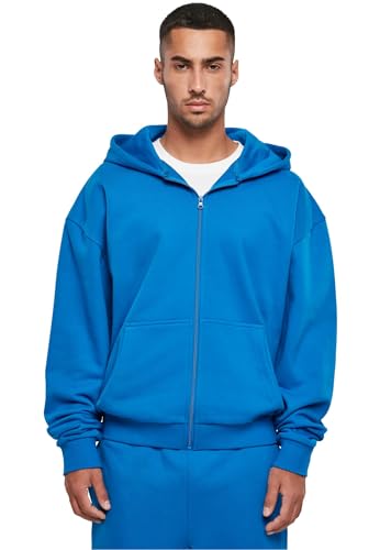 Build Your Brand Herren BY192-Ultra Heavy Zip Hoody Kapuzenpullover, Cobalt Blue, M von Build Your Brand