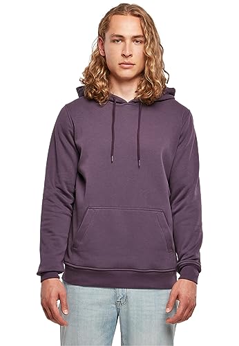 Build Your Brand Herren Kapuzenpullover Heavy Hoody, lässiger Hoodie für Männer, M, purplenight von Build Your Brand