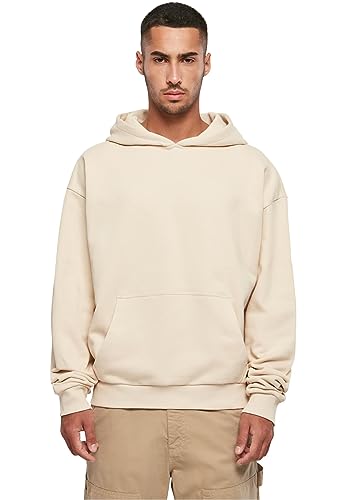 Build Your Brand Herren BY162-Ultra Heavy Cotton Box Hoody Kapuzenpullover, Sand, XS von Build Your Brand