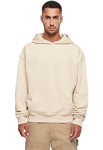 Build Your Brand Herren Kapuzenpullover Ultra Heavy Cotton Box Hoody Sand XS von Build Your Brand