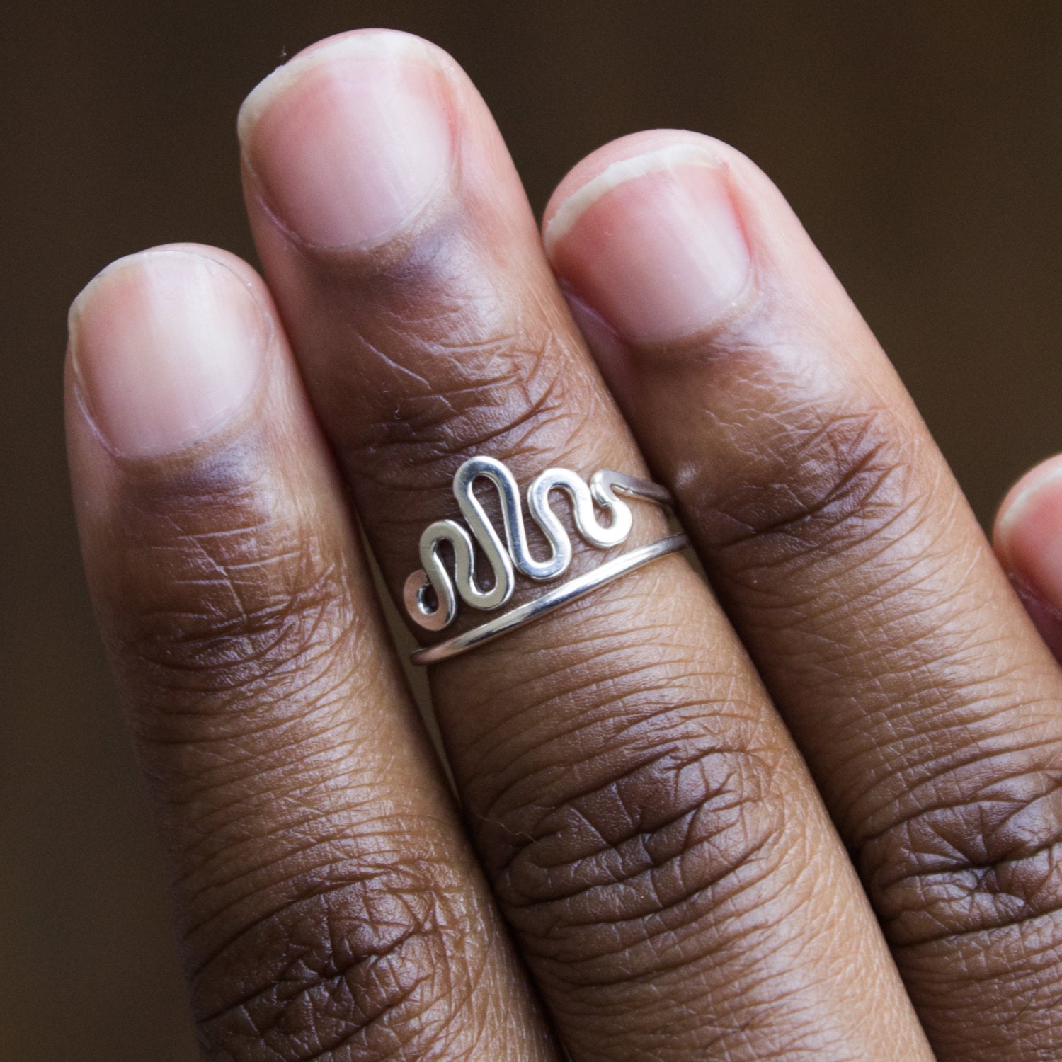 Silber Midi-Ring Über Dem Knöchel Sterling Silberring Silber Midi-Ring Über Dem Knöchel Sterling Silberring von BuildaStack