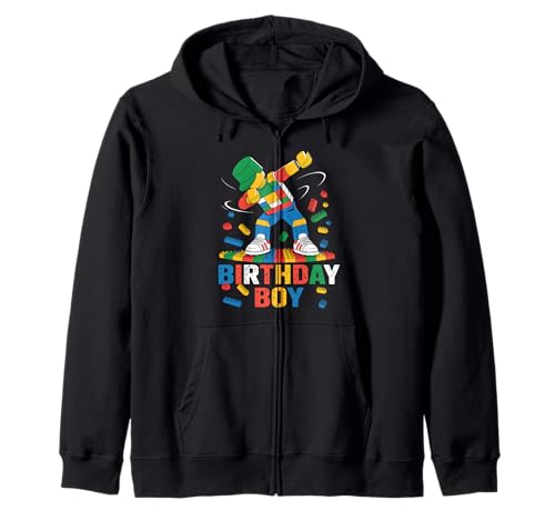 Birthday Boy Dabbing Master Builder Blocks Bricks Geburtstag Kapuzenjacke von Builder Birthday Boy