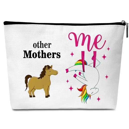 Buildinest Other Mothers Me Make-up-Tasche, lustiges Pferd, Geburtstagsgeschenke für Mutter, Einhorn, Make-up-Tasche, Geburtstagskosmetiktaschen für Mutter, Frau, Freund, Kollegen, A31, von Buildinest