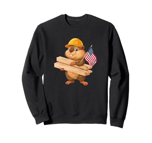 Patriotisches Handwerker-Biber-Kostüm für Erwachsene und Kinder Sweatshirt Patriotisches Handwerker-Biber-Kostüm für Erwachsene und Kinder Sweatshirt von Building Beaver Outfit