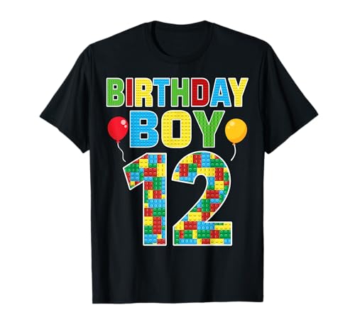 Building Blocks Toy Lover 12 Years Old 12th Birthday Boy T-Shirt Building Blocks Toy Lover 12 Years Old 12th Birthday Boy T-Shirt von Building Blocks 12th Birthday Gifts Co.