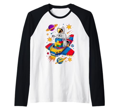 Space Astronaut Master Builder Bausteine Steine Kinder Raglan von Building Blocks Family Party Toys Birthday Boys