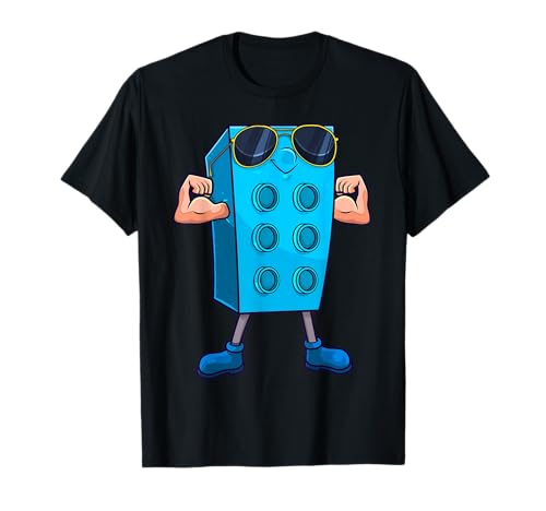 Funny Building Blocks Bizeps Abs Body Master Builder Men T-Shirt von Building Blocks Geek Outfit