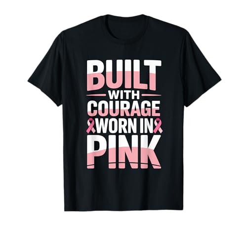 Brustkrebskrieger Mutter, Frauen, Brustkrebsbewusstsein T-Shirt Brustkrebskrieger Mutter, Frauen, Brustkrebsbewusstsein T-Shirt von Built With Courage Worn in Pink