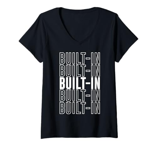 Damen Eingebaut T-Shirt mit V-Ausschnitt Damen Eingebaut T-Shirt mit V-Ausschnitt von Built-in Apparel
