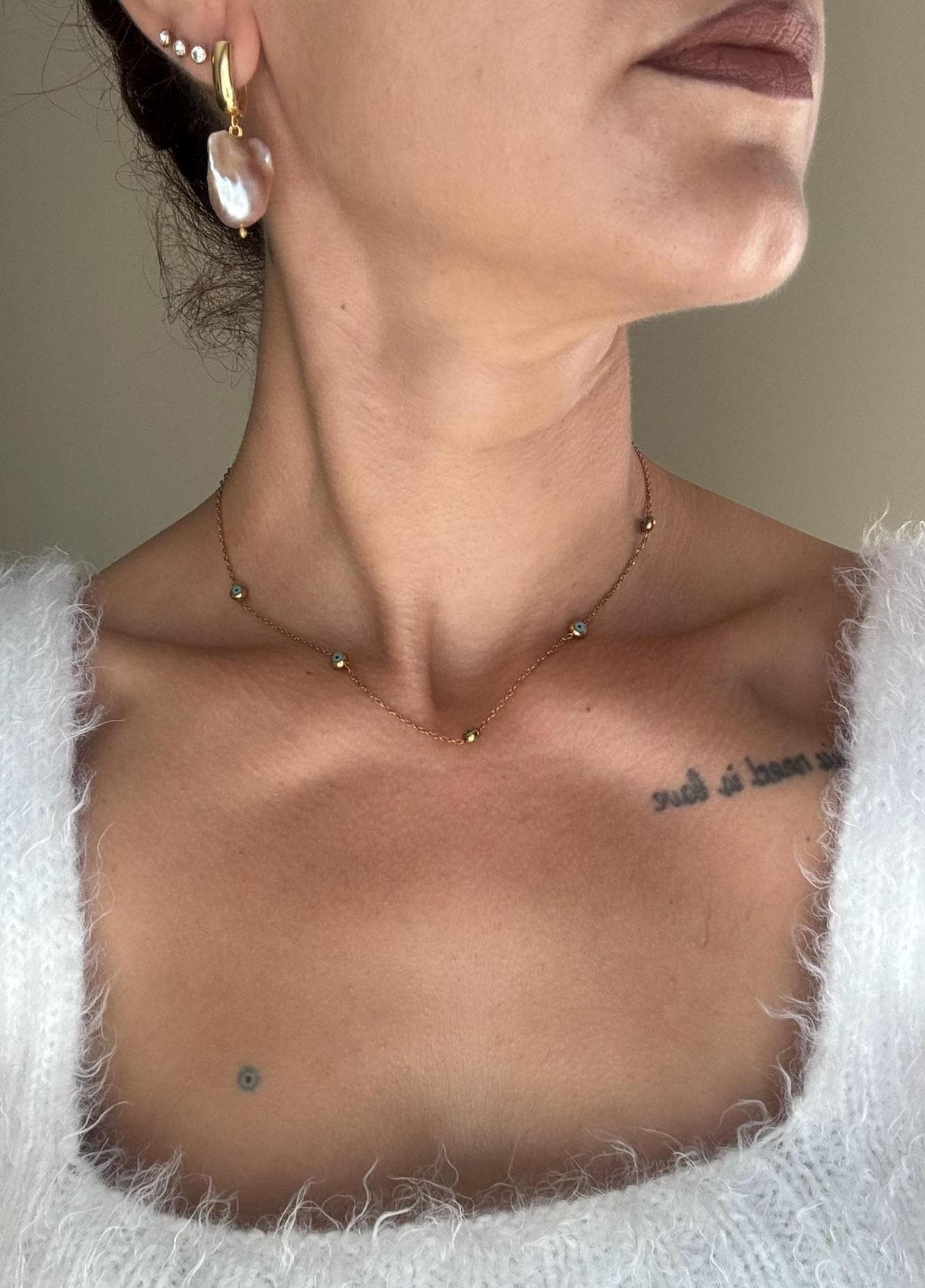 Lachs Farbe Große Natur Barock Perle Ohrringe, Fireball Gold Ohrringe von BuinJewellery