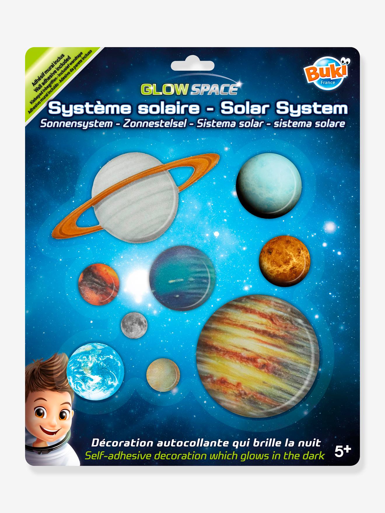 Nachtleuchtende Kinderzimmer Wandsticker SONNENSYSTEM BUKI von Buki