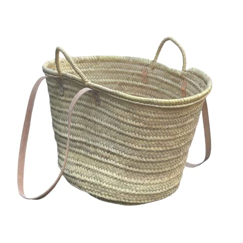 Original Bukora® Ibiza Palmblatt Tasche mit Doppelgriff-kurzer und Langer Henkel, 3 Verschiedene Größen (L) von Bukora