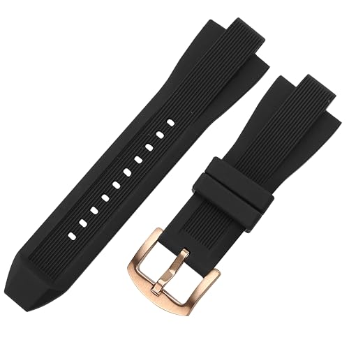 BuleVina Ersatz-Uhrenarmbänder, kompatibel mit Michael Kors, weiches Gummi-Armband für MK8184, MK8729, MK9020, MK8152, Zubehör mit erhöhter Öffnung, 29 mm x 13 mm, Schwarz BuleVina Ersatz-Uhrenarmbänder, kompatibel mit Michael Kors, weiches Gummi-Armband für MK8184, MK8729, MK9020, MK8152, Zubehör mit erhöhter Öffnung, 29 mm x 13 mm, Schwarz von BuleVina