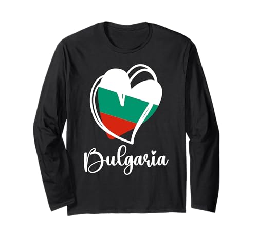Patriotische Bulgarien Niedliches Herz Bulgarische Flagge Mädchen Kinder Langarmshirt Patriotische Bulgarien Niedliches Herz Bulgarische Flagge Mädchen Kinder Langarmshirt von Bulgarian Bulgaria Flag Designs