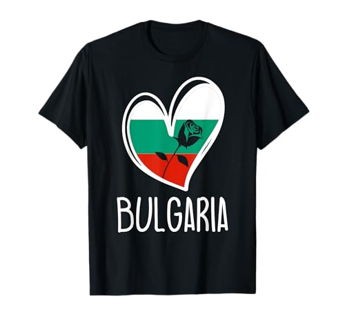 Patriotisches Bulgarien Herz und Rose Bulgarische Flagge Mädchen Kinder T-Shirt Patriotisches Bulgarien Herz und Rose Bulgarische Flagge Mädchen Kinder T-Shirt von Bulgarian Bulgaria Flag Designs