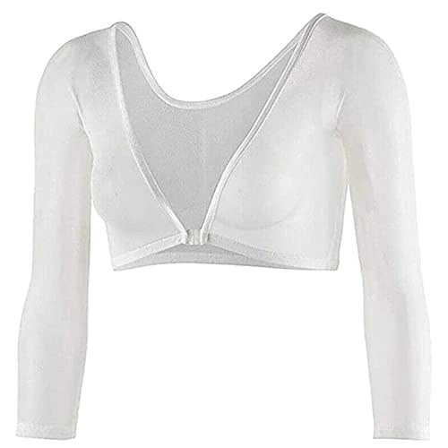 Buliezy Damen Crop Top Durchsichtig Oberteil Mesh Bauchfrei Oberteil Tops Netzstoff Shirt Frauen Spitze Ärmel Sommer Tiefen V-Ausschnitt, Vorne Offen Elastisch Sexy Spitze Futter von Buliezy