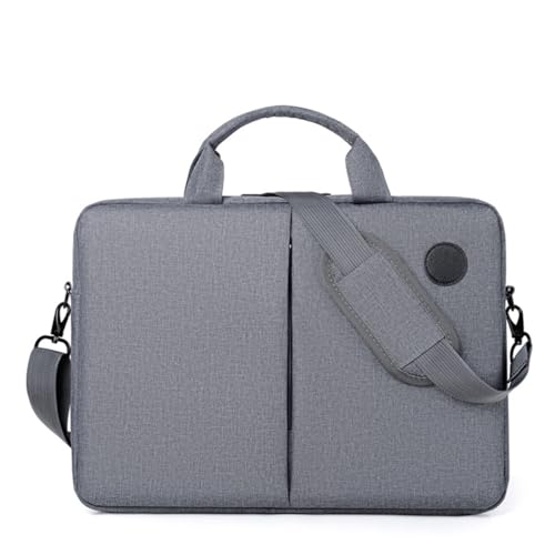 Buliezy Laptoptasche, Wasserdicht Notebook tasche für 15,6 Zoll Laptop,Notebook Umhängetasche/Messenger, verdickt Business- & Laptop-taschen für Macbook Dell Hp, Grau von Buliezy