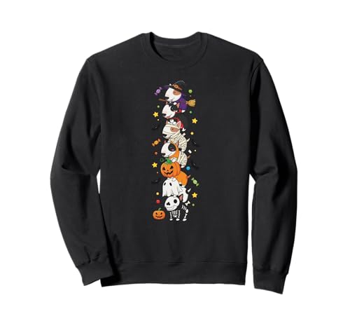 Bullterrier Hexe Vampir Geist Halloween Kinder Herren Damen Sweatshirt Bullterrier Hexe Vampir Geist Halloween Kinder Herren Damen Sweatshirt von Bull Terrier Dog Halloween Skeleton Mummy Outfits