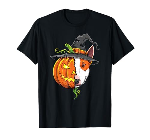 Bullterrier Kürbis Jack O Laterne Halloween Herren Damen T-Shirt von Bull Terrier Dog Lovers Halloween Pumpkin Outfits