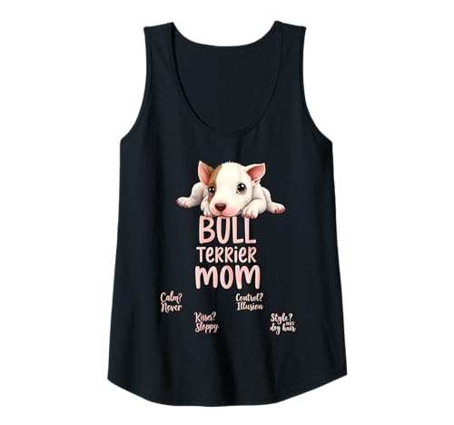 Damen Lustiger Bullterrier Mom Dog Bullterrier Humor Zitat Tank Top Damen Lustiger Bullterrier Mom Dog Bullterrier Humor Zitat Tank Top von Bull Terrier Fun Designs