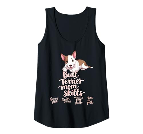 Damen Lustiger Bullterrier Mom Dog Bullterrier Humor Zitat Tank Top Damen Lustiger Bullterrier Mom Dog Bullterrier Humor Zitat Tank Top von Bull Terrier Fun Designs