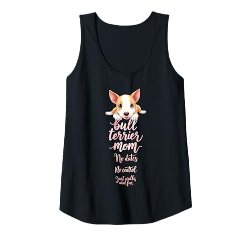Damen Lustiger Bullterrier Mom Dog Bullterrier Humor Zitat Tank Top Damen Lustiger Bullterrier Mom Dog Bullterrier Humor Zitat Tank Top von Bull Terrier Fun Designs