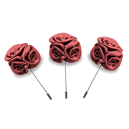 Ansteckblume / Herren Brosche / Hochzeitsbrosche / Lapel Pin / Anstecknadel / Blumenbrosche / Boutonniere / Reversblume / Kragenblume / Brosche / Hochzeit / Jackett / Gentleman (3) von Bull & Drake