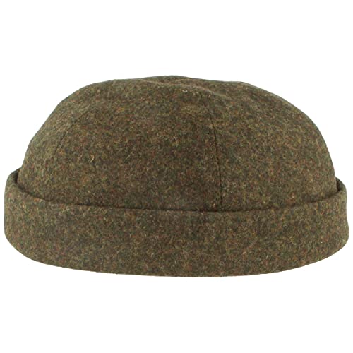 Bullani Docker-Cap Docker-Mütze Seemannsmütze aus 100% Wolle Bequem Hautverträglich 56 Oliv von Bullani