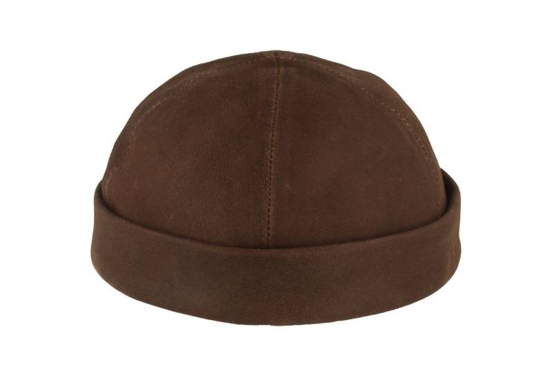 Bullani Schiebermütze Dockercap aus echtem Leder von Bullani
