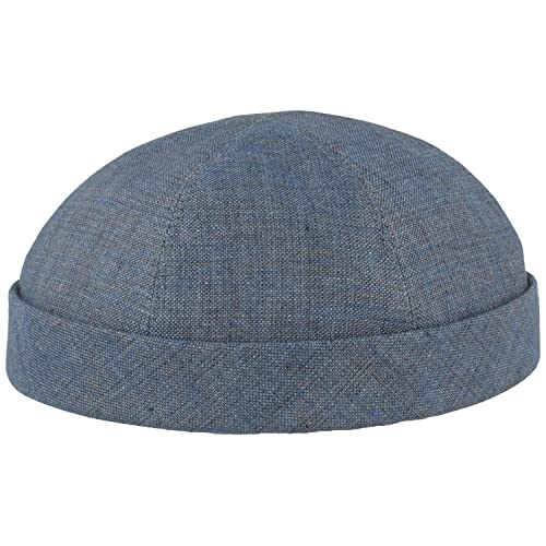 Bullani Sommer Docker-Cap Dockermütze Seemannsmütze aus 100% Leinen – Made IN Germany – Bequem & Hautverträglich (56, Jeans) von Bullani