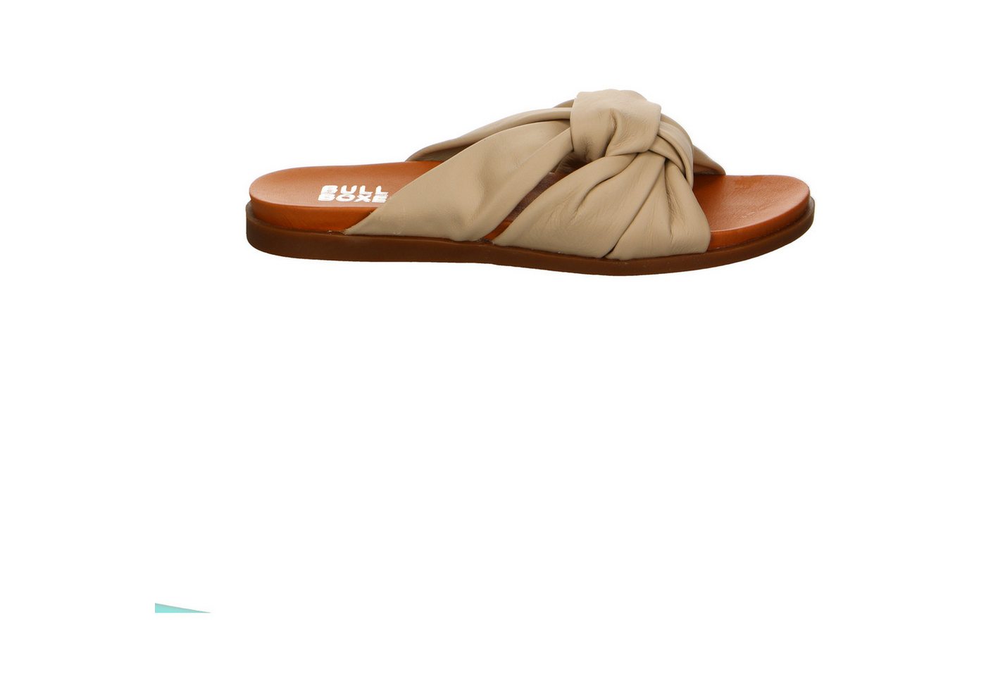 Bullboxer Bullboxer Leder Pantoletten beige Zehentrenner von Bullboxer