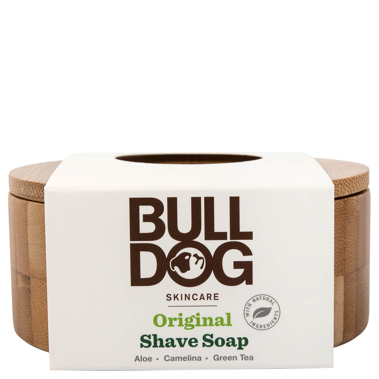 Bulldog Original Shave Soap and Bamboo Bowl 100g von Bulldog Skincare for Men