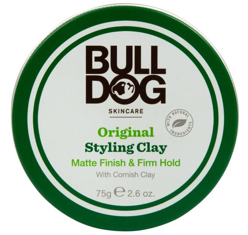 Bulldog Haarpflege-Set Hair Clay Original (Styling Clay Mattes Finish & fester Halt) 75 g von Bulldog