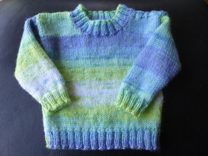 Handgestrickter Baby Jungen Pullover 3 Bis 6 Monate von BulldogKnits