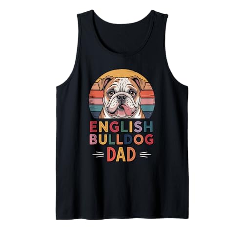 Herren Retro English Bulldog Dad Bulldogs Tank Top Herren Retro English Bulldog Dad Bulldogs Tank Top von Bulldogs Bulldog Lover Gifts