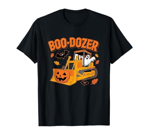 Bulldozer Halloween Boo Dozer Bauwagen Junge Kinder T-Shirt von Bulldozer Halloween Boo Dozer Construction Truck